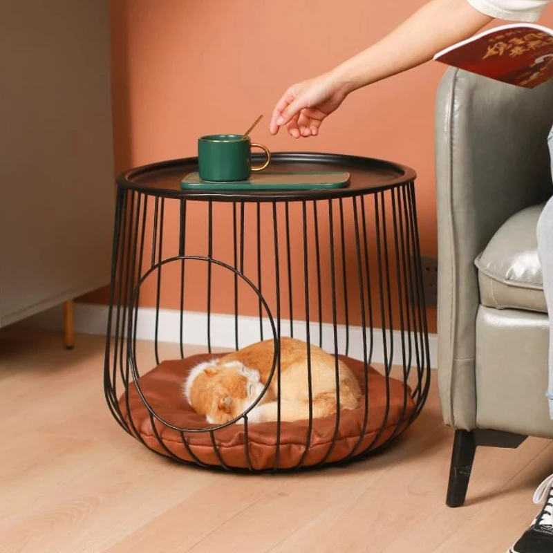 Design Center Coffee Tables Bedside Round Minimalist Toy Dog Cage Cat House Animals