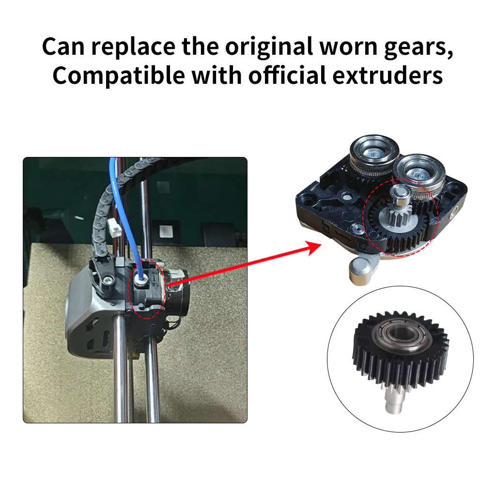 For Creality K1 K1C K1Max Extruder Transmission Reduction Gear High Quality Filament Drive Gears for K1 Sseries 3d Printer