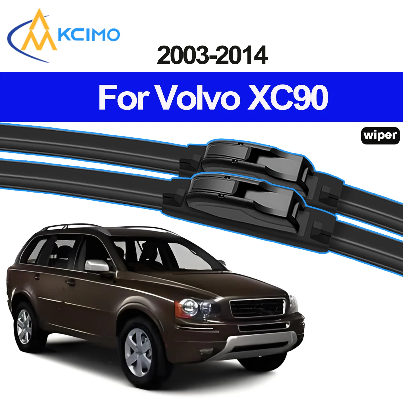 

2PCS New Front Windshield Wiper Blade for Volvo XC90 2003-2014 Front Windshield Auto Wipers Blade Accessories 2014 2013 2012