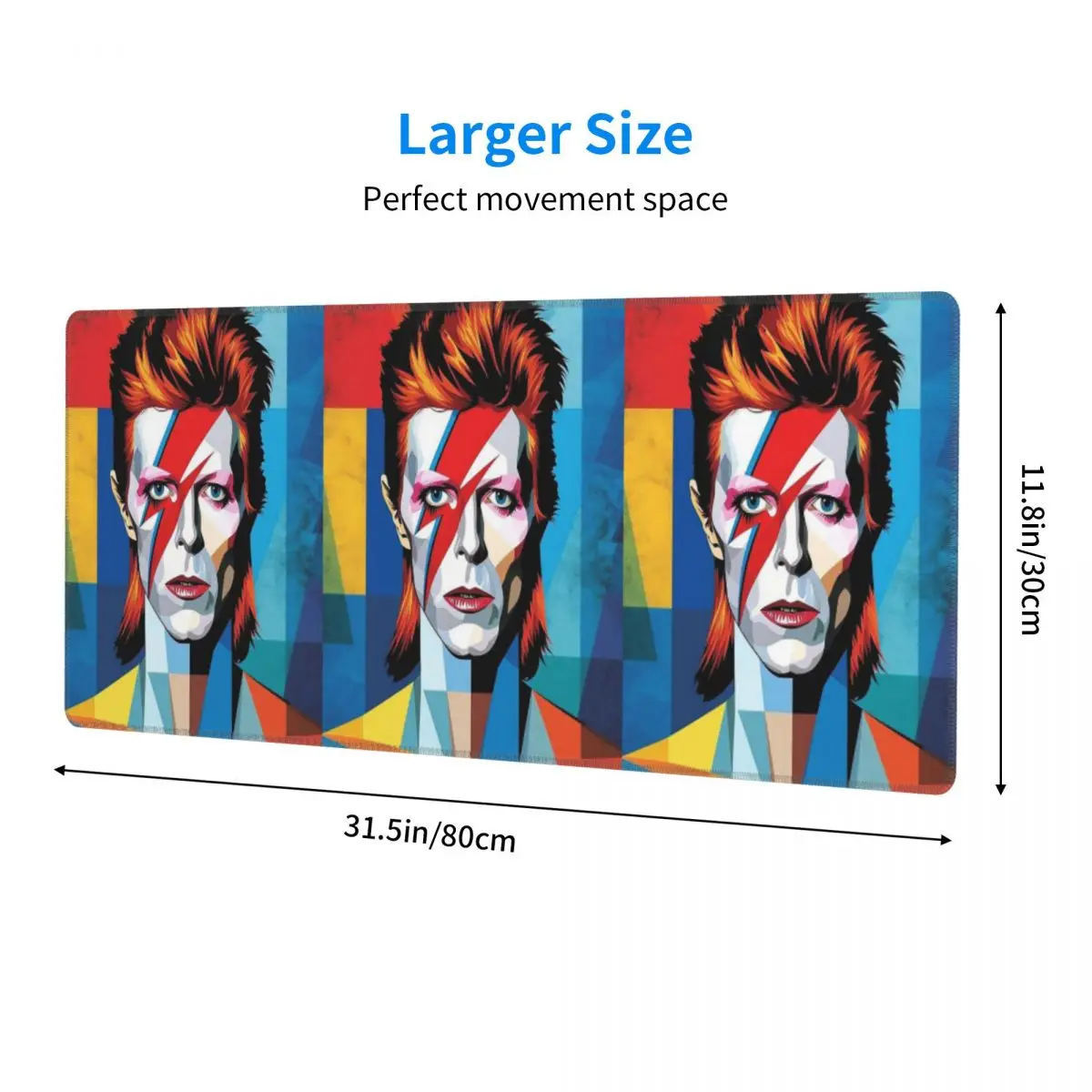 Davids Bowied Large Mouse Pad Computer Keyboard Mouse Mat Gamer PC Laptop Desk Mat Office Accessories Table Mats