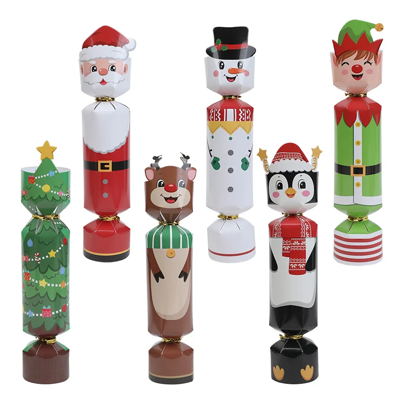 12/24Pcs Weihnachten Candy Box Cartoon Schokolade Geschenk Verpackung Boxen Frohe Weihnachten Party Dekoration Lieferungen Kinder Neue Jahr geschenk – Detail 6