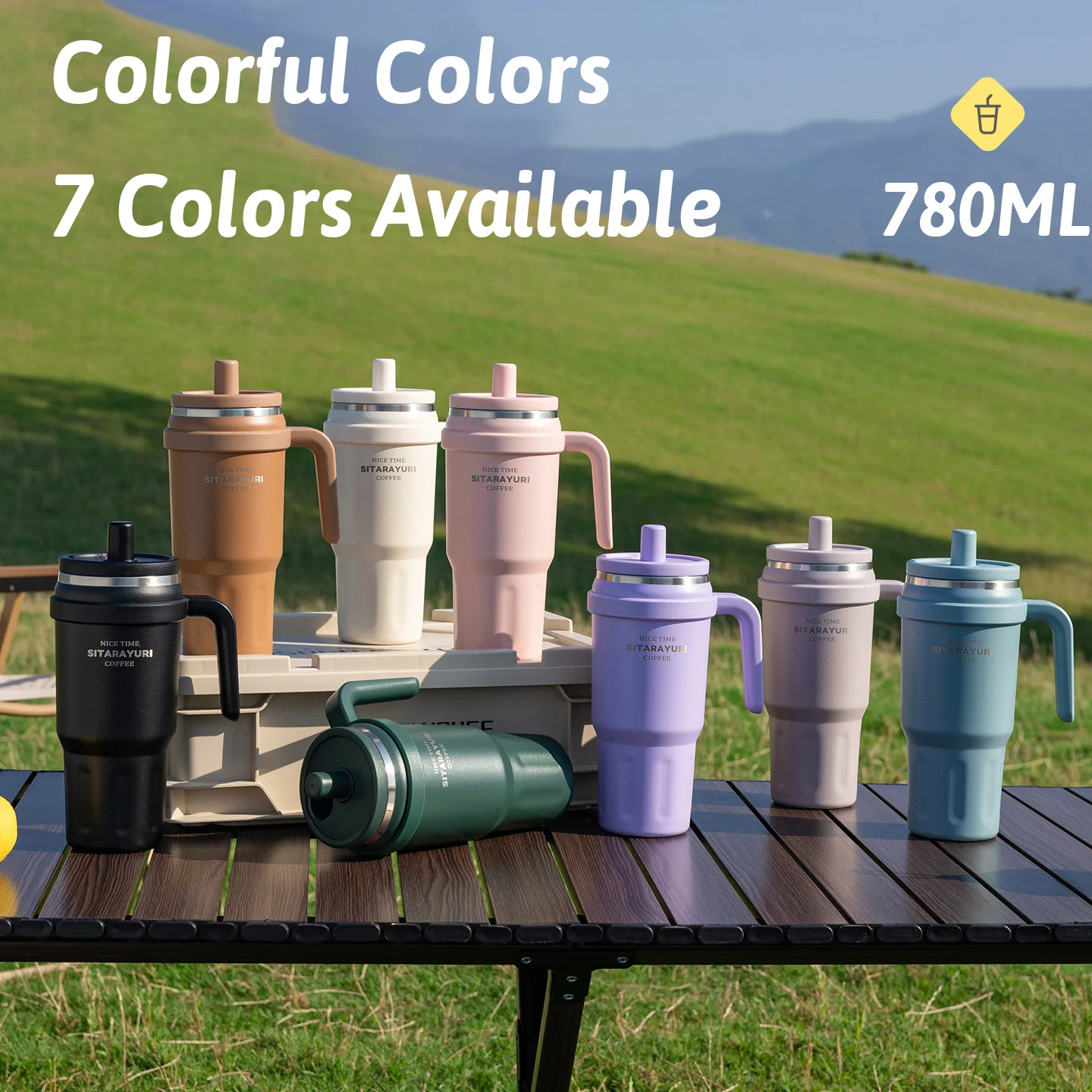 

780ml Large Capacity Thermo Bottle with Magnetic Dust Cap Stainless Steel Thermal Car Cup Vacuum Flask Travel Mug Holiday Gifts