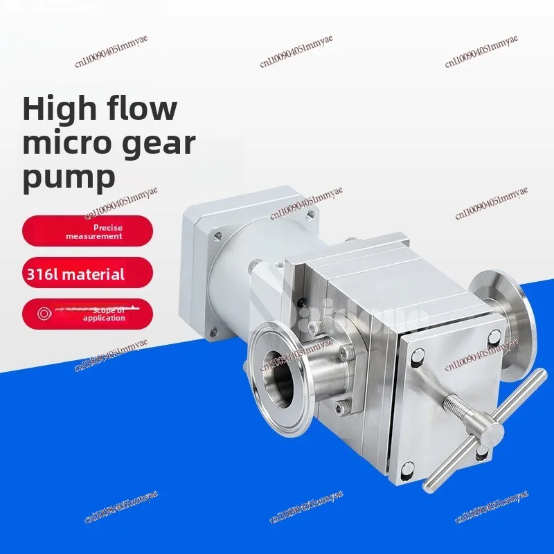316L Stainless Steel Gear Rotor Pump Food Grade Metering Pump Special For Cosmetics Household Fluid Transfer