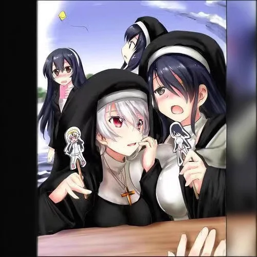 Sexy Nonne Cosplay Kostüm Halloween Transformation Europäische Größe orm Chinesischer Hersteller Frühling 2023, Bühnenkostüm