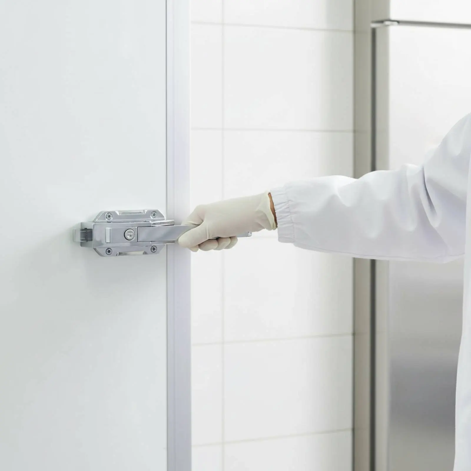 Cerradura para Puerta de Cámara Frigorífica, Kit de Herrajes de Aleación de Zinc para Puertas de Cámaras Frigoríficas, Fácil de Instalar
