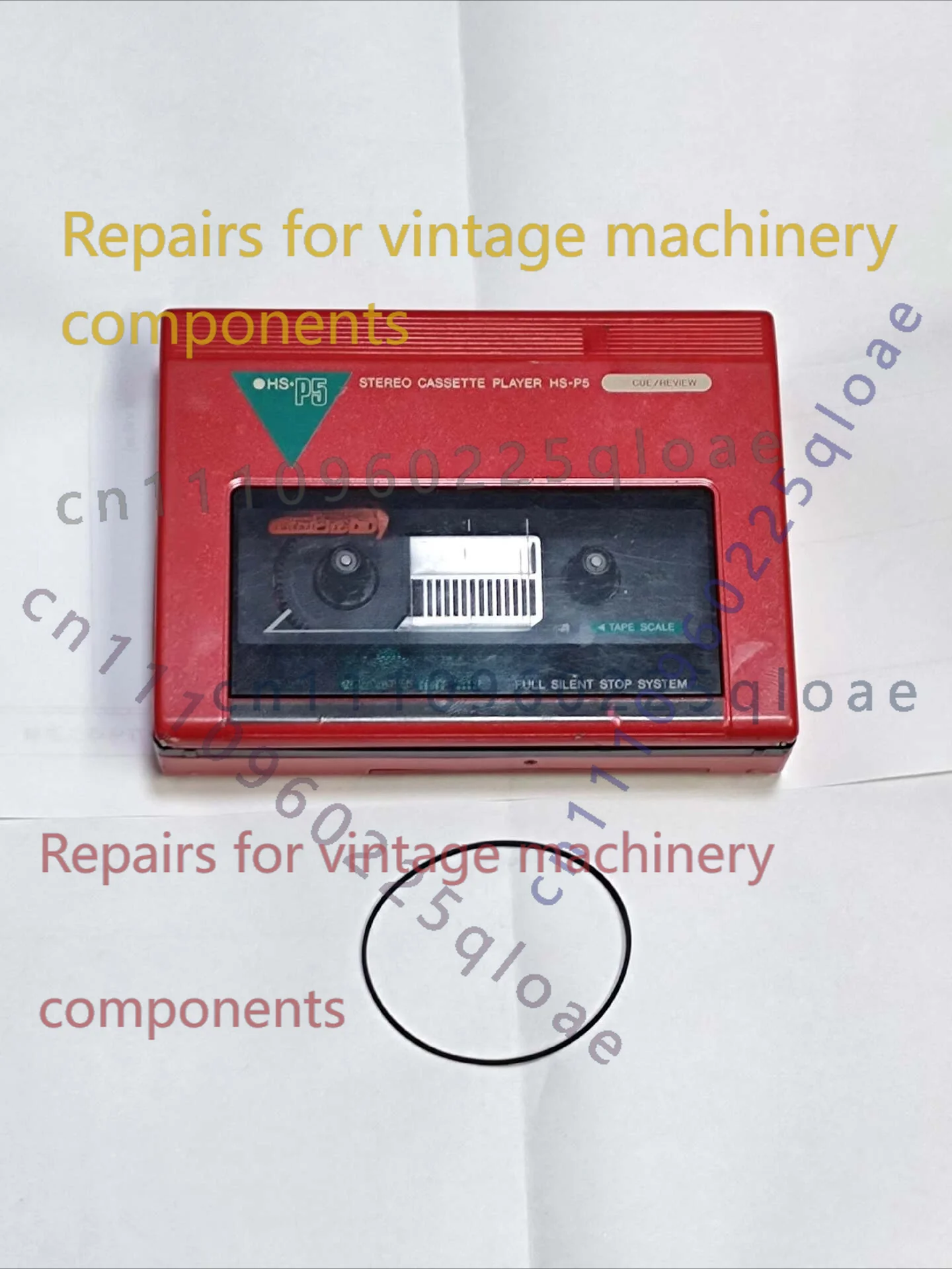 1 unidad de correa de transmisión para Walkman Aiwa HS-P5, también compatible con el mecanismo HS-P15 P102, pieza de repuesto