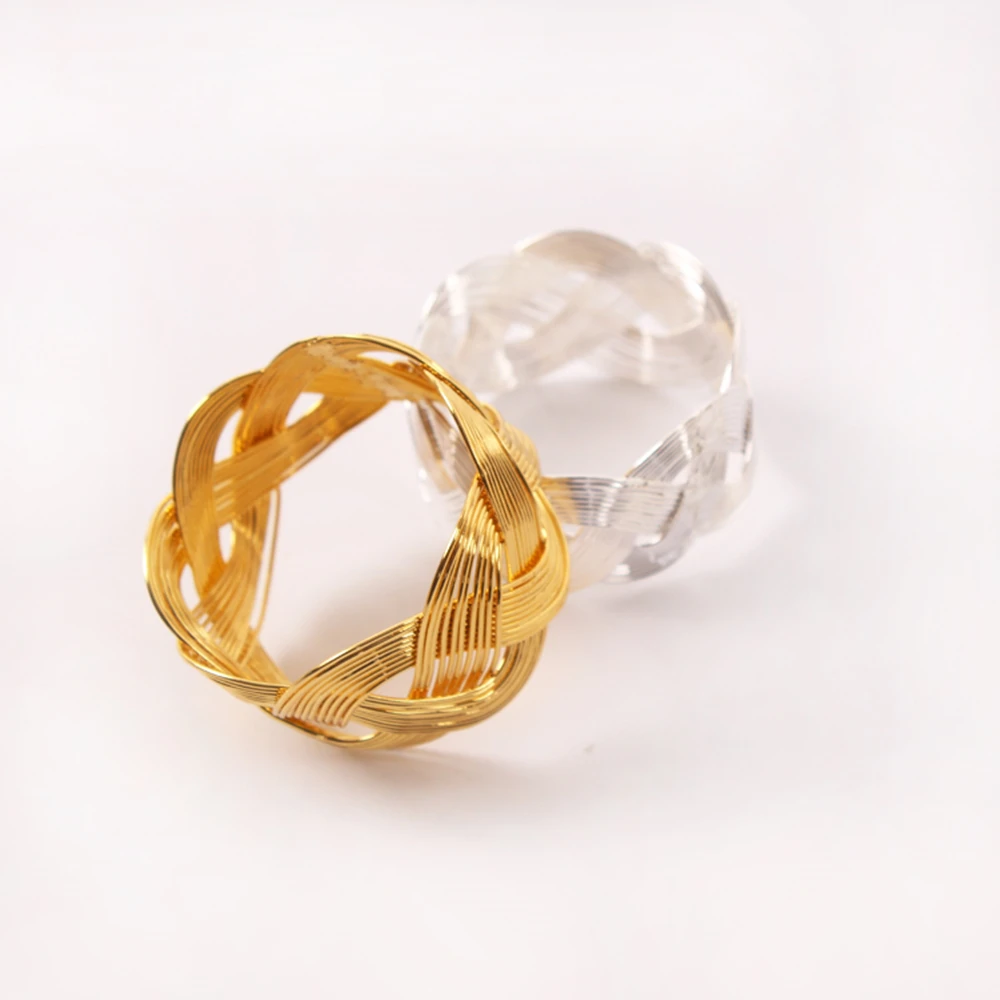 5PCS Modern Western Napkin Ring, Hand-woven, Wedding Banquet, Desktop Decorations Bar accessory Dinnerware set