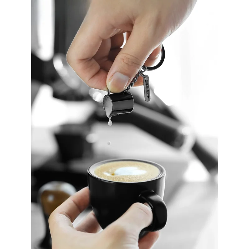 Per MHW-3BOMBER Mini Latte Art Cilindro Portachiavi Ciondolo commemorativo