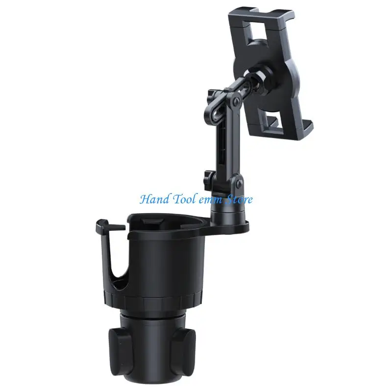 

H37F Universal Car Cup Holder Phone Device Stand With Variable Height For 4.7-12.9inch Units With Water Container