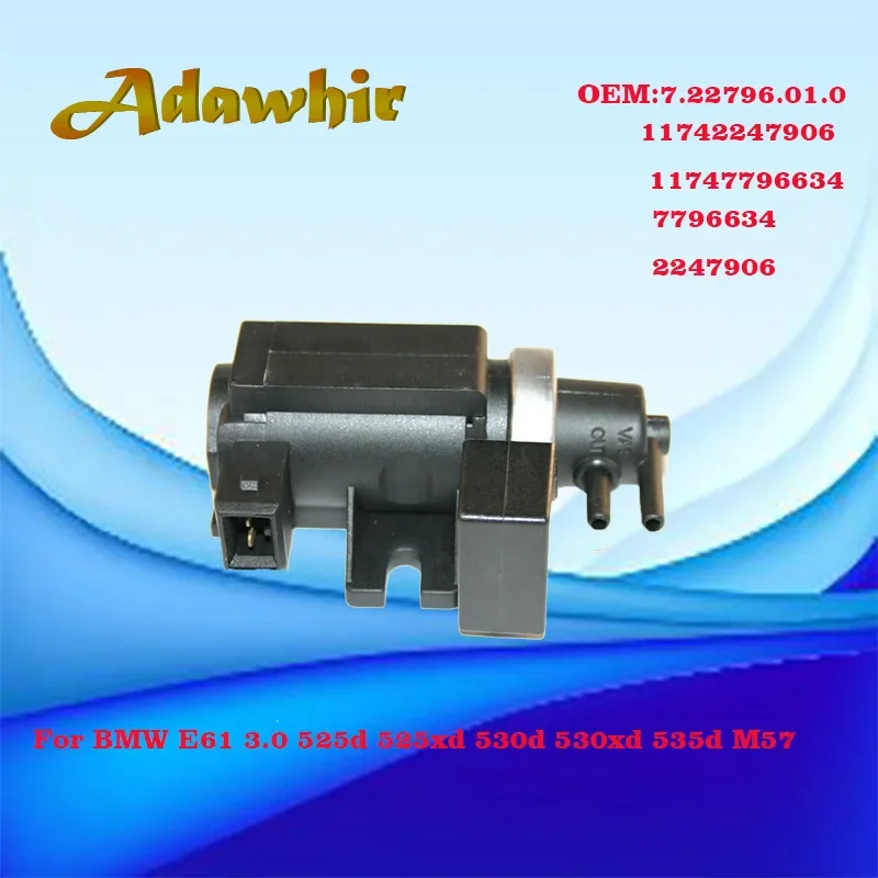 

Car Turbo Boost Solenoid Valve for BMW E46 E93 X3 E83 X5 E53 1998-2013 11742247906