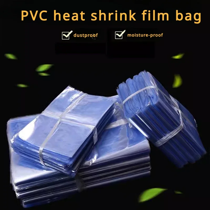 Width 22-35cm Packaging Sealing Film PVC Dustproof Moisture-proof Heat Shrink Membrane Multi Size Transparent Heat Shrink Bag