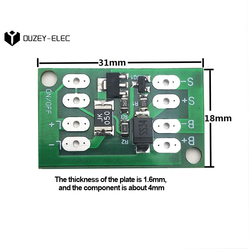 Panel Solar Controlador de Carga de La Batería Módulo Cargador Junta LED Lámpara de Control Automático Interruptor de Carga de la Batería de Litio