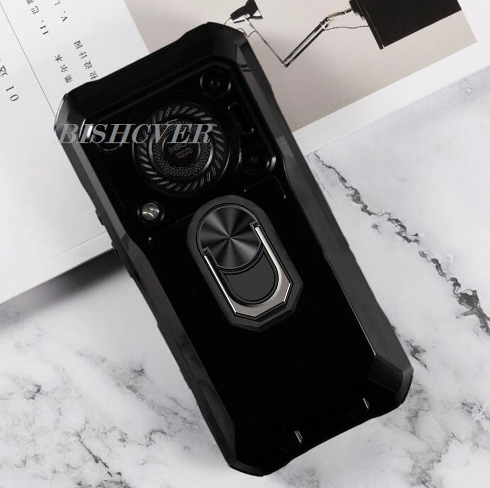 For Blackview BL9000 Pro 6.78" BlackviewBL9000 Back Ring Holder Bracket Phone Case Smartphone TPU Soft Silicone Cover