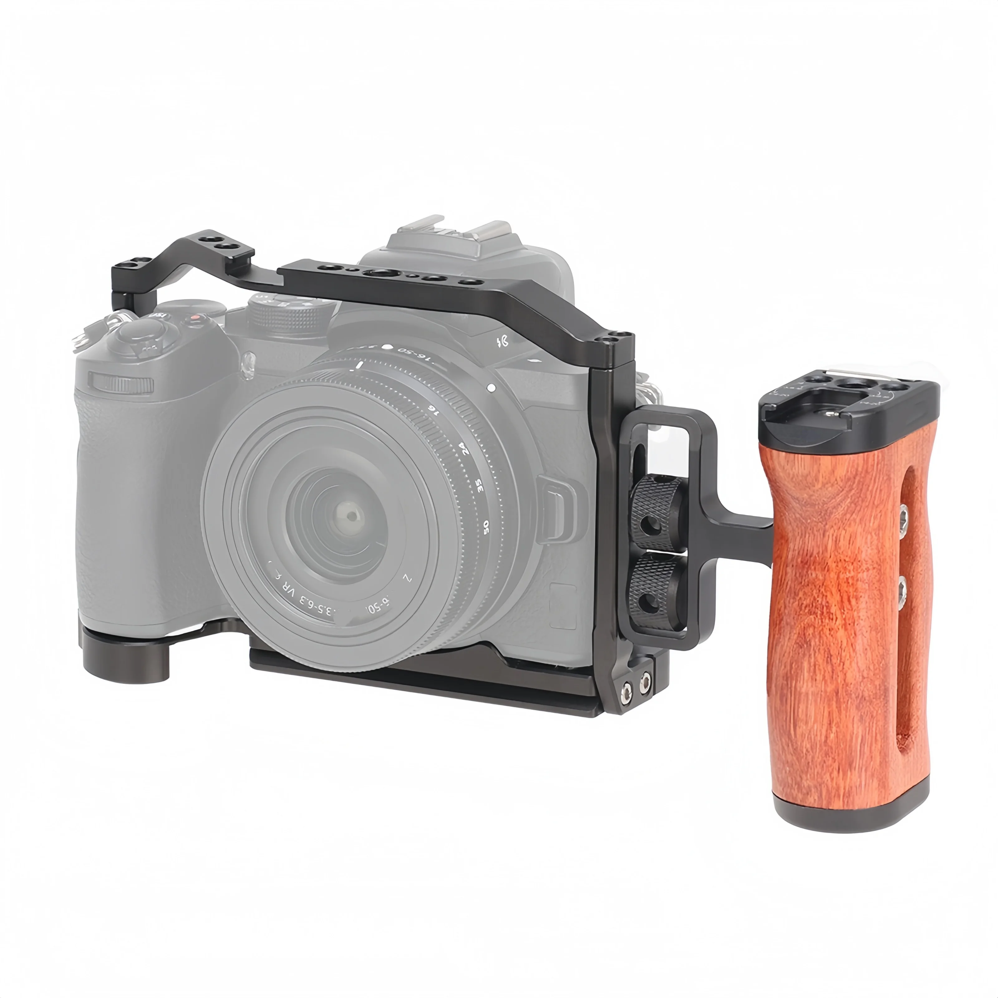 Camera cage quick release stabilizer for Nikon Z50 VLOG expansion Aluminum protective frame