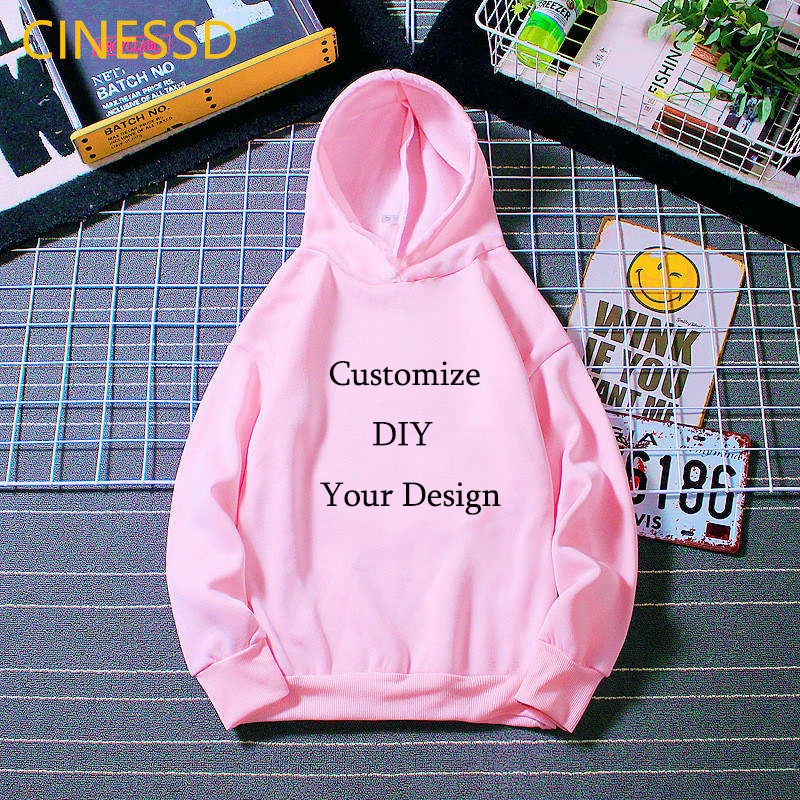 Personalize diy seu próprio design crianças hoodies branco rosa amarelo boné moletom inverno roupas das crianças do bebê adolescente topo agasalho