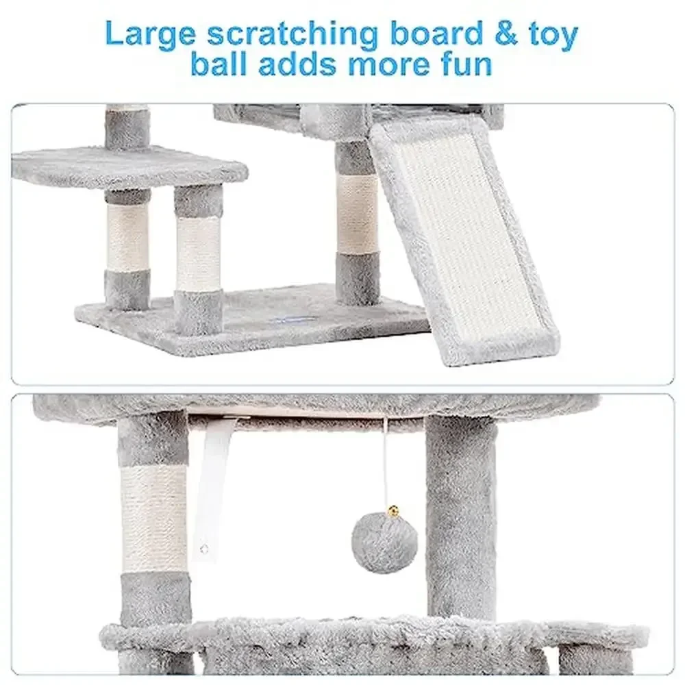 Gato árvore torre condomínio redes gato arranhando postes grande cama casa aconchegante caverna luz cesta sisal bola brinquedo resistente escalada estável