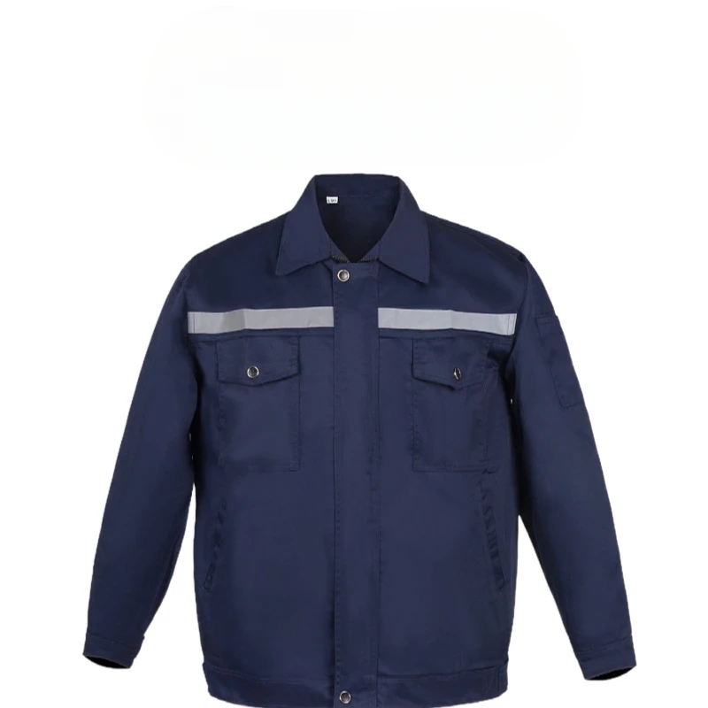 Durable Automotive Workwear for Men with Shoulder Patchwork, Perfect for Factory and Workshop Work Clothes Welding Clothes