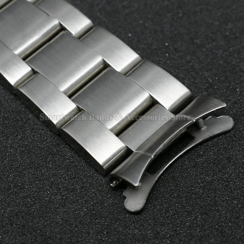 12/14/16/18/19/20mm 22mm 24mm Stainless Steel Adapter for Rolex for Seiko Curved End Link Strap Connector Watch Band Accessories