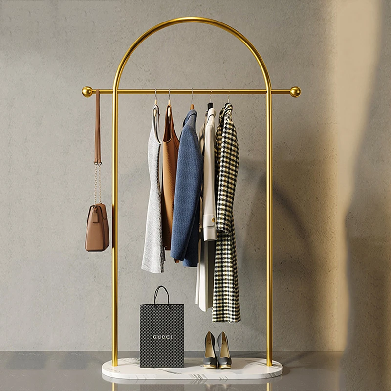 

Metal Display Coat Racks Bag Hanger Garment Hanging Standing Coat Racks Minimalist Clothes Open Arara De Roupa Trendy Furniture