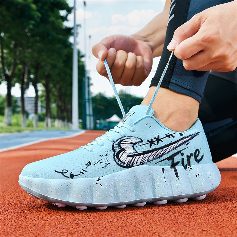 Unisex Couple Mesh Running Sneakers, Light Breathable Non-slip All-match Casual Athletic Footwear