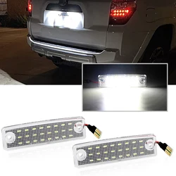 2Pc LED License Number Plate Light For Toyota 4Runner 1996-2018 Sequoia 2001-2016 Land Cruiser Prado Lexus GX470 Caldina Carina