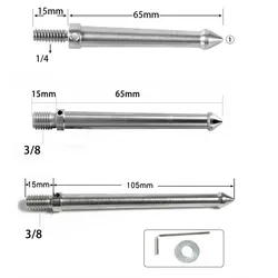 Tripod Foot 3/8 1/4 Inch Screw M8 Stainless Steel Replacement Part Monopod Spikes Mount Nail 80/120mm Long With Wrench Gasket