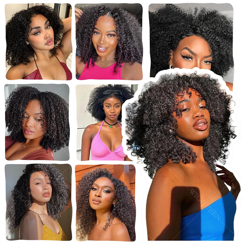 12A غريب مجعد الكروشيه السائبة شعر مستعار بشري قابلة لإعادة الاستخدام Invisi مايكرو حلقة اللوالب الصغيرة مجعد ريشة الكروشيه الشعر ل جديلة #6