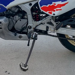 For Honda XRV750 Africa Twin XRV 750 RD07 Motorcycle Side Stand Pad Plate Kickstand Enlarger Support Extension Pad Plate Cover