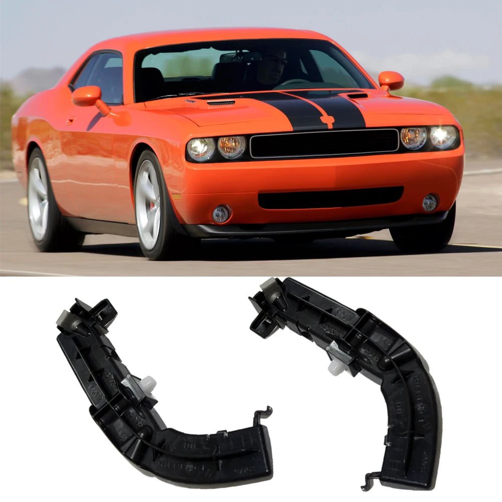 A Pair Left and Right Front Bumper Support Brackets For Dodge Challenger 2008-2020 68024343AD 68024342AD