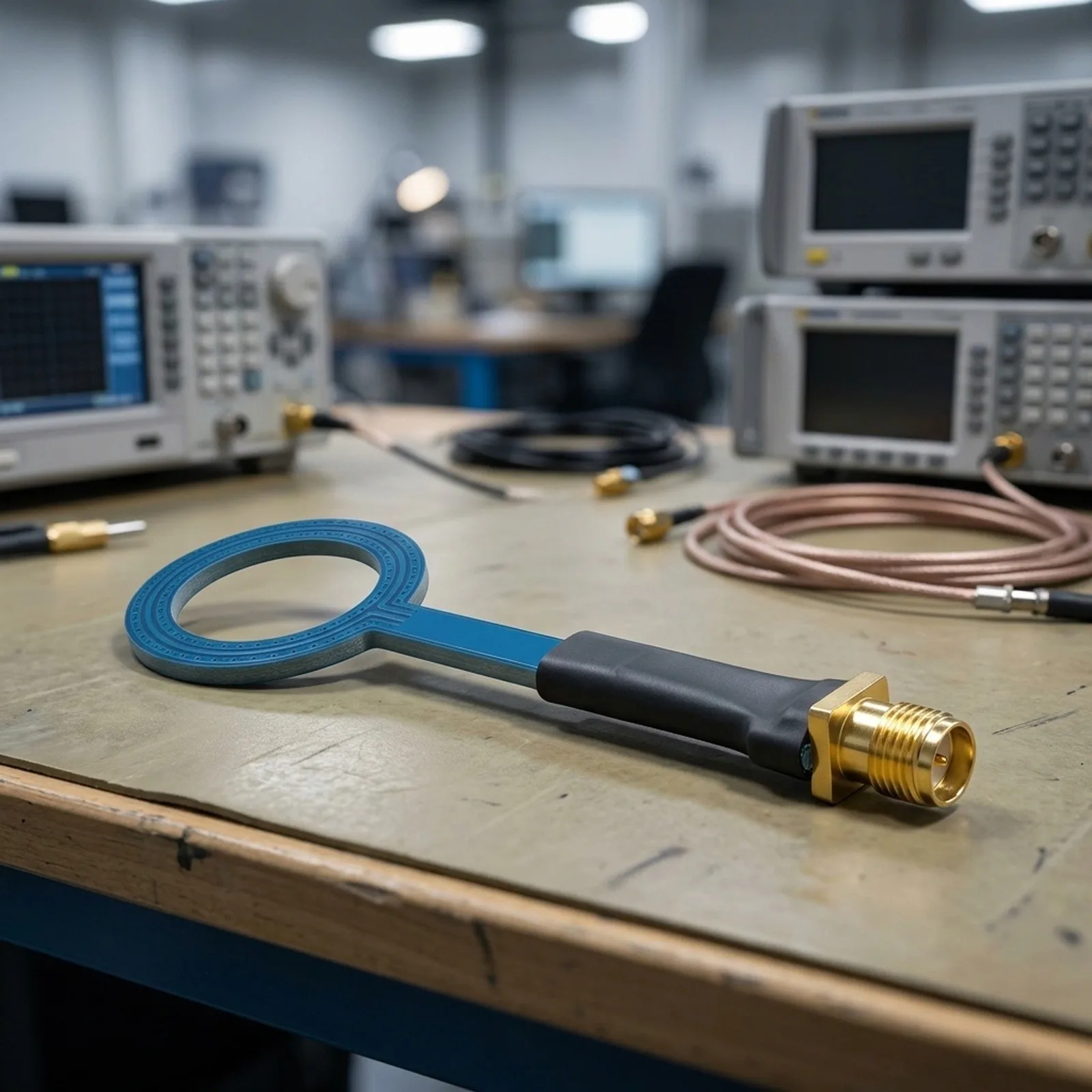 20mm H Field Probe 9KHz-3GHz EMC For EMI Near Field Magnetic Testing Tool With For SMA Female Connector For RF Analysis Black Me