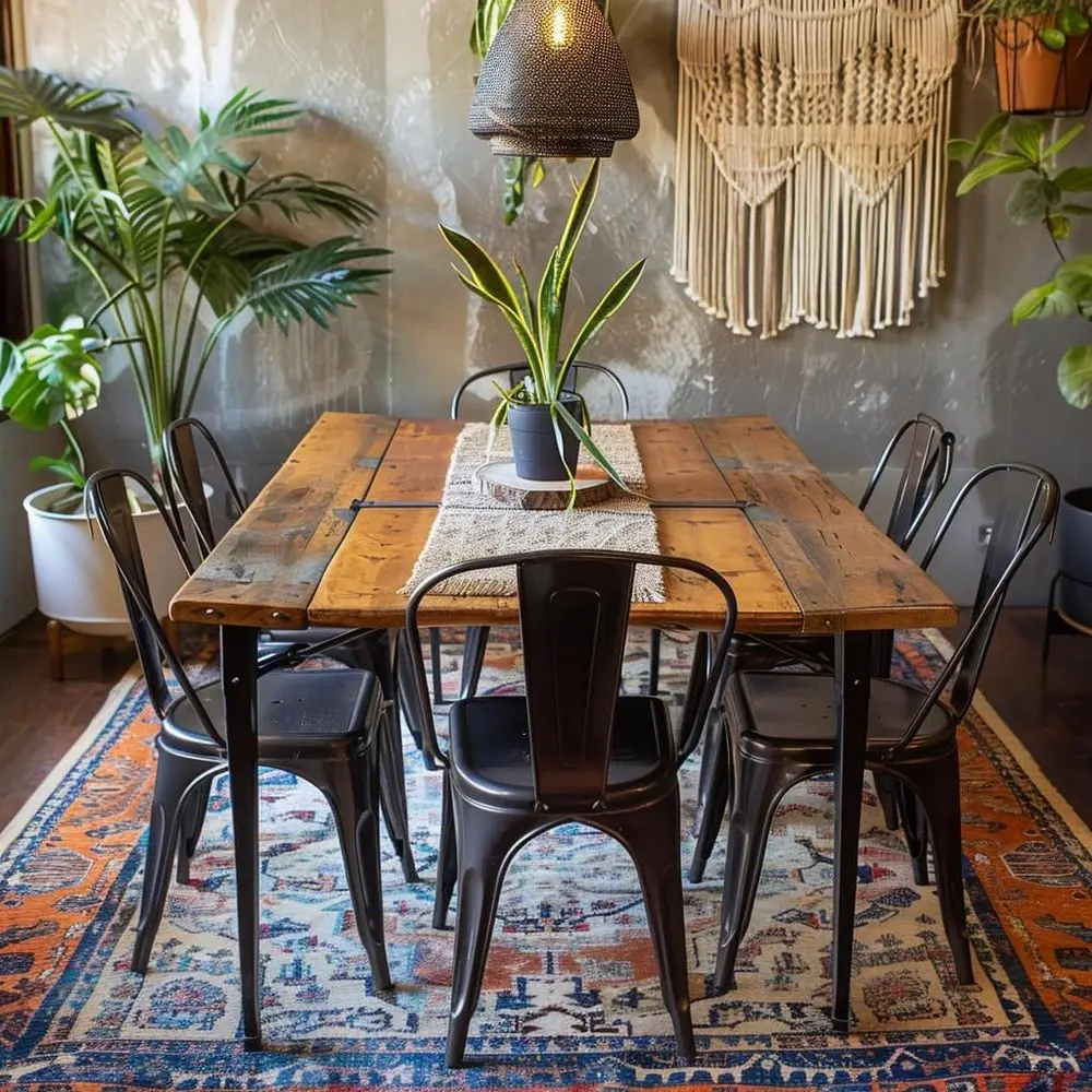 

Dining Chairs Set of 6, Stackable TolixStyle Chairs with Back,Designed for Everyday Indoor Dining,Kitchen amp Dining Room Matte