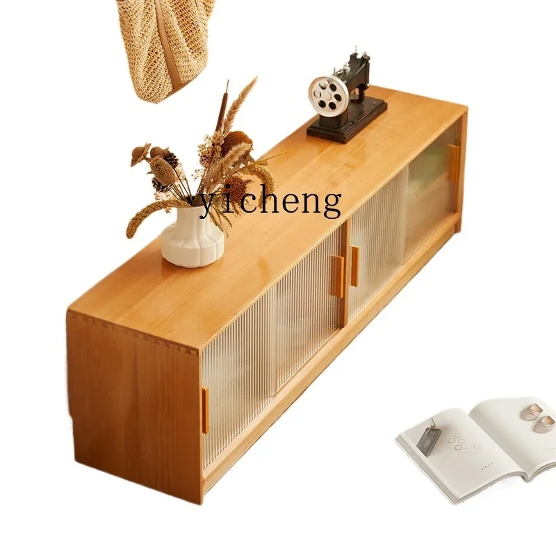 

ZK all solid wood bay window low cabinet bedroom balcony combination simple tatami storage locker