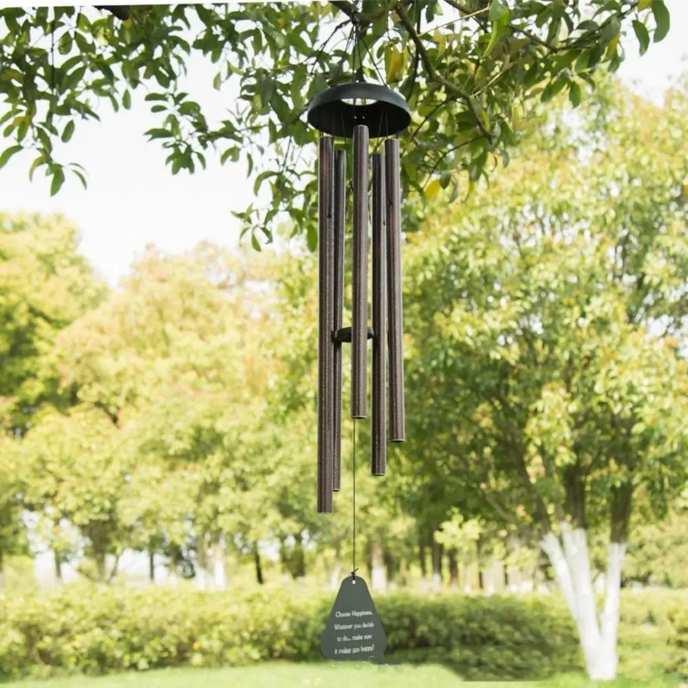 

Hanging Decoration Japanese Style Wind Chimes Retro Handcrafted Aluminum Tube Wind Bell Antique Metal Blessing Bell Balcony