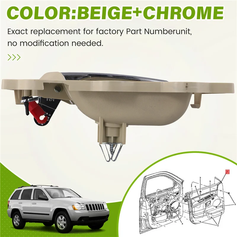 

Внутренняя ручка двери автомобиля для Jeep Grand Cherokee 2005-2011-T61C