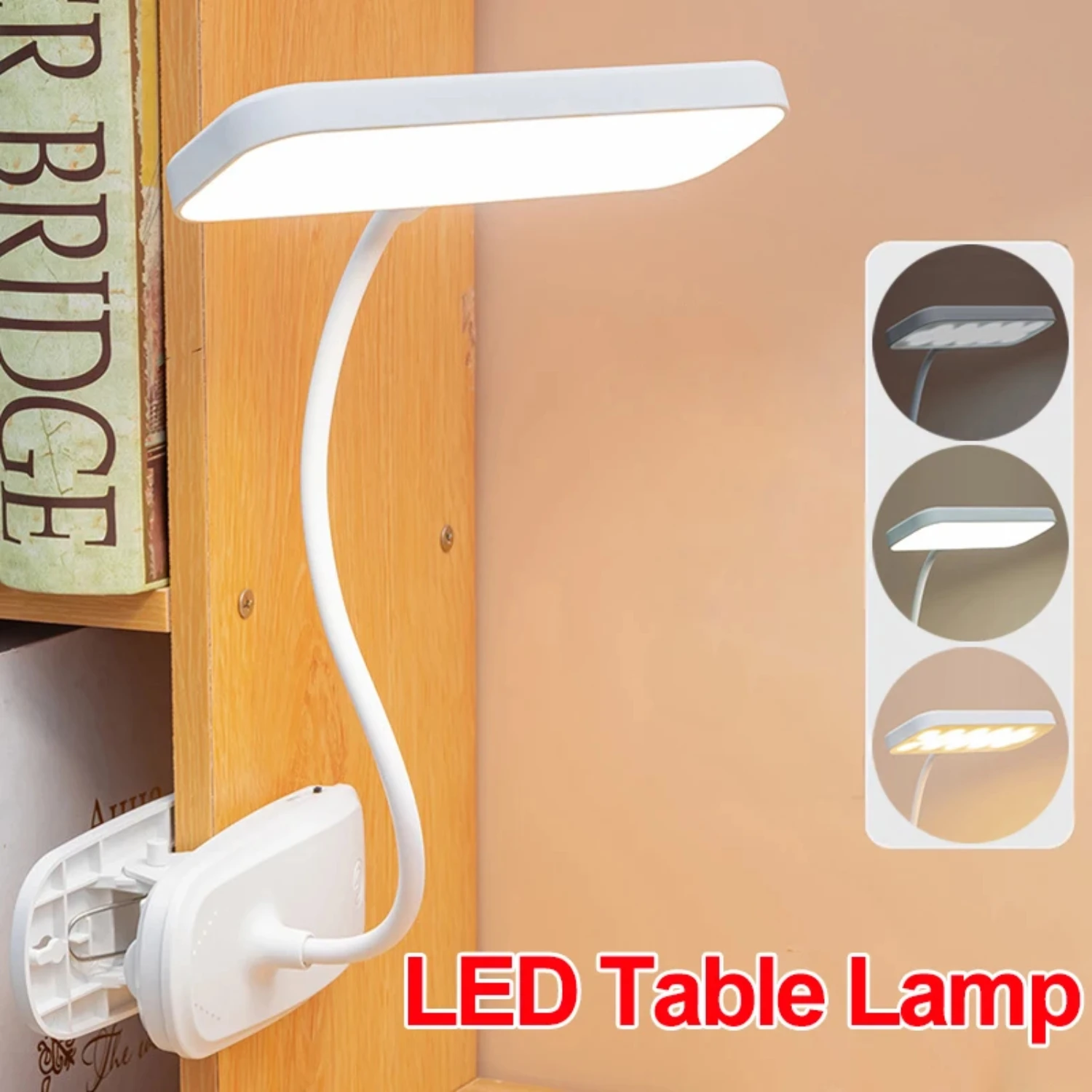 

Flexible Table Lamps with Clip Foldable USB LED Desk Lamp Dimming Bedroom Lights Eye Protection Study Reading Night Light
