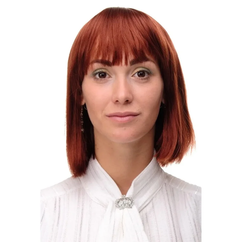 

Сексуальный парик, длинный боб с бахромой, красные, медные, красные, гладкие волосы, 25 см, 7803-350