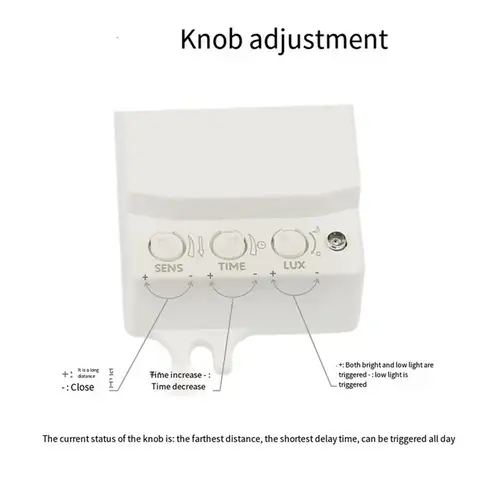 Friendly5.8GHz Mini Microwave Radar Motion Sensor Switch AC85-265V Intelligent Human Body Sensor Switch Motion Light Switch