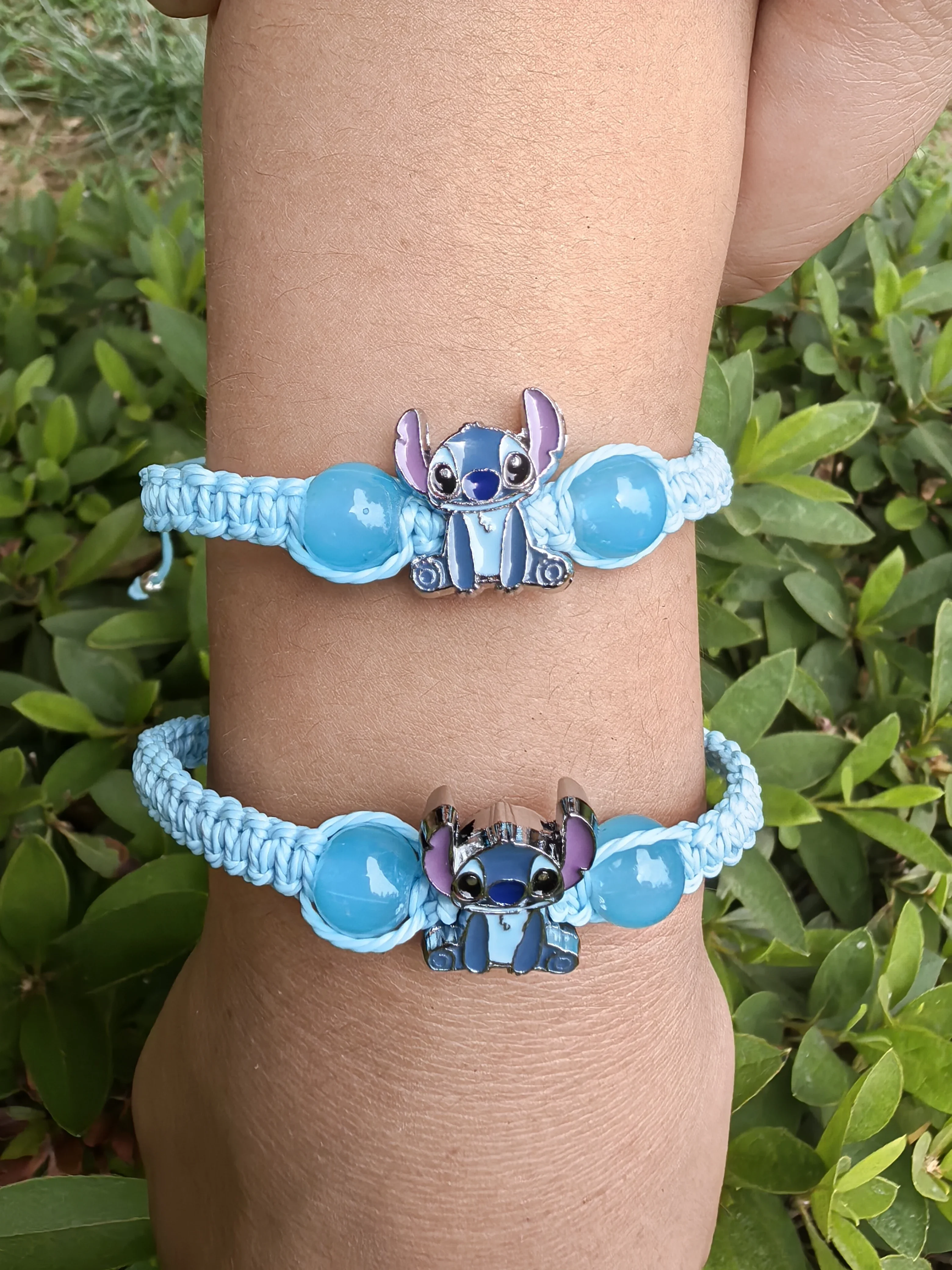 Bracelet de dessin animé Disney Stitch pour femmes et enfants, figurine d\'anime CAN o & Stitch, cadeau de poignet mignon imprimé, jouets pour filles