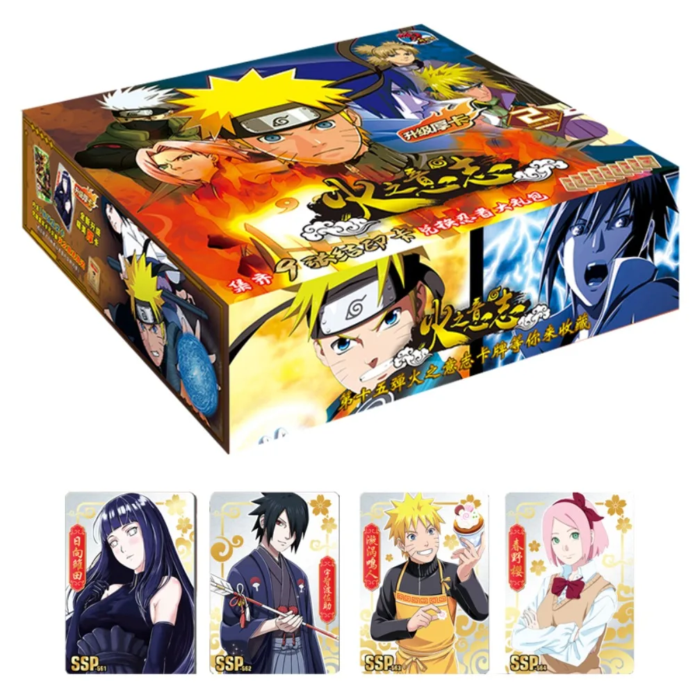 

NARUTO Collection Card For Child Hot Blooded Battle Uchiha Sasuke CP SP SSP SSR UR Rare Booster Flash Game Card Christmas Gifts