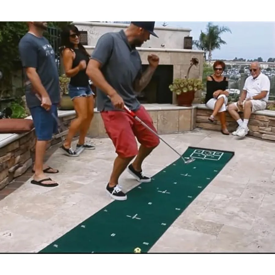 

Pro Putting Game and Practice Mat: The Only Putting Game That Plays Like a Real Round of Golf No More Boring Putting Practice.