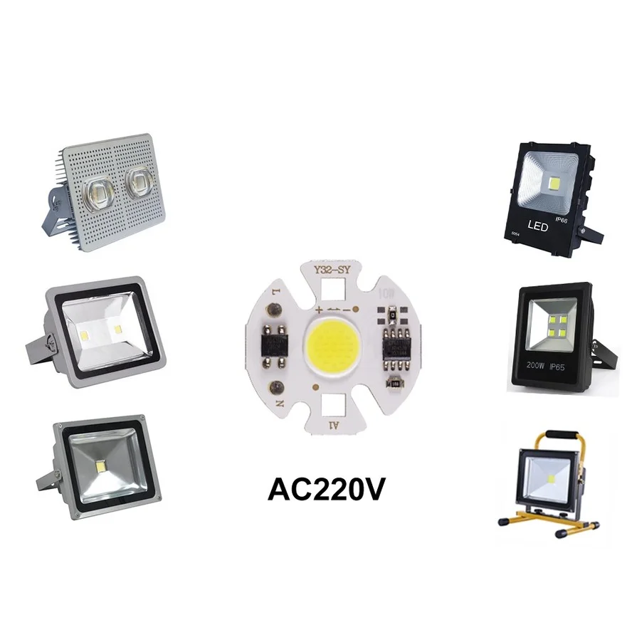 Chip LED COB IC inteligente Y32 de 220V, 3W, 5W, 7W, 9W, para bombilla LED DIY, foco Downlight, no necesita transformador de iluminación