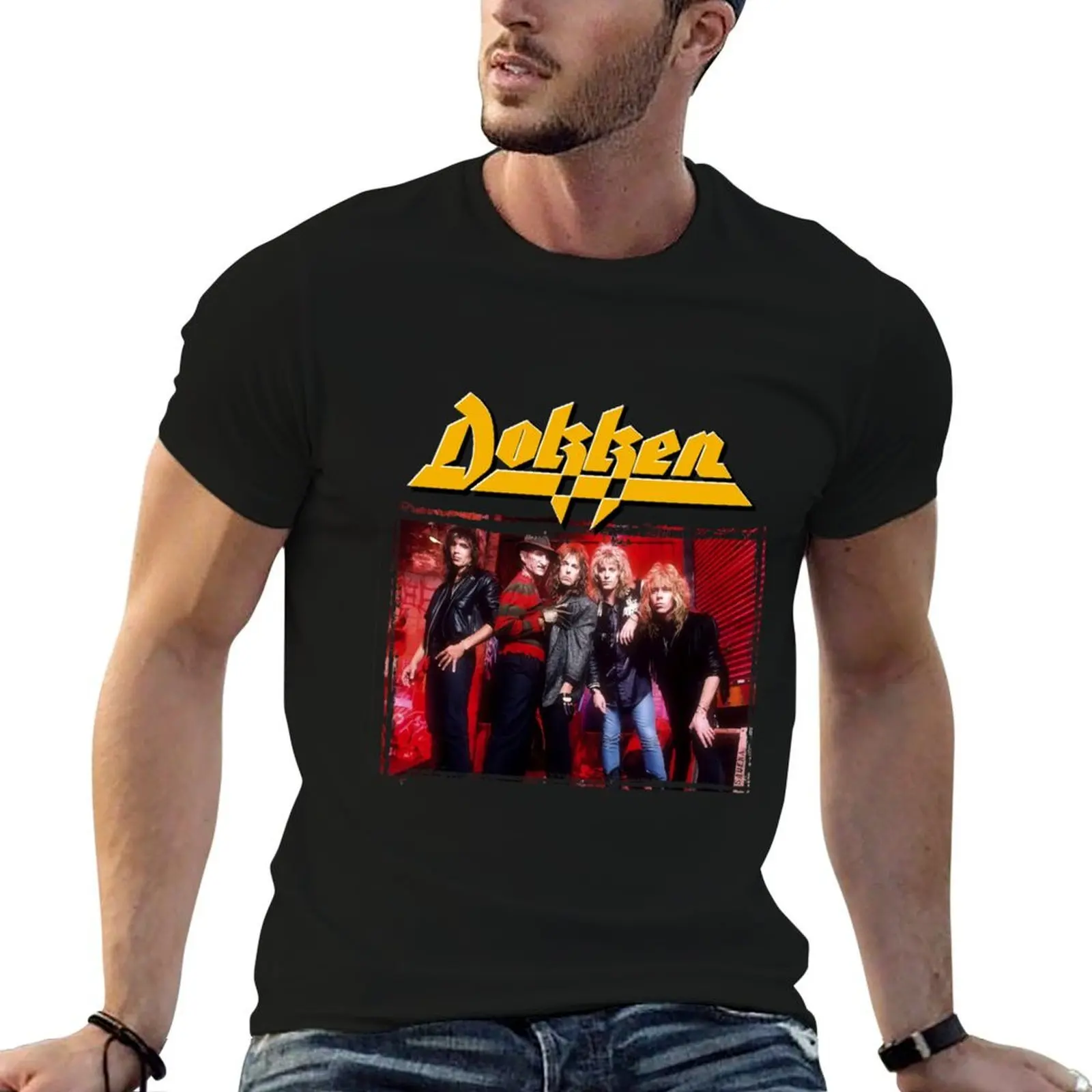 

Dokken band T-Shirt man t shirts high quality luxury brand man tshirt printed t shirts for man T-shirt
