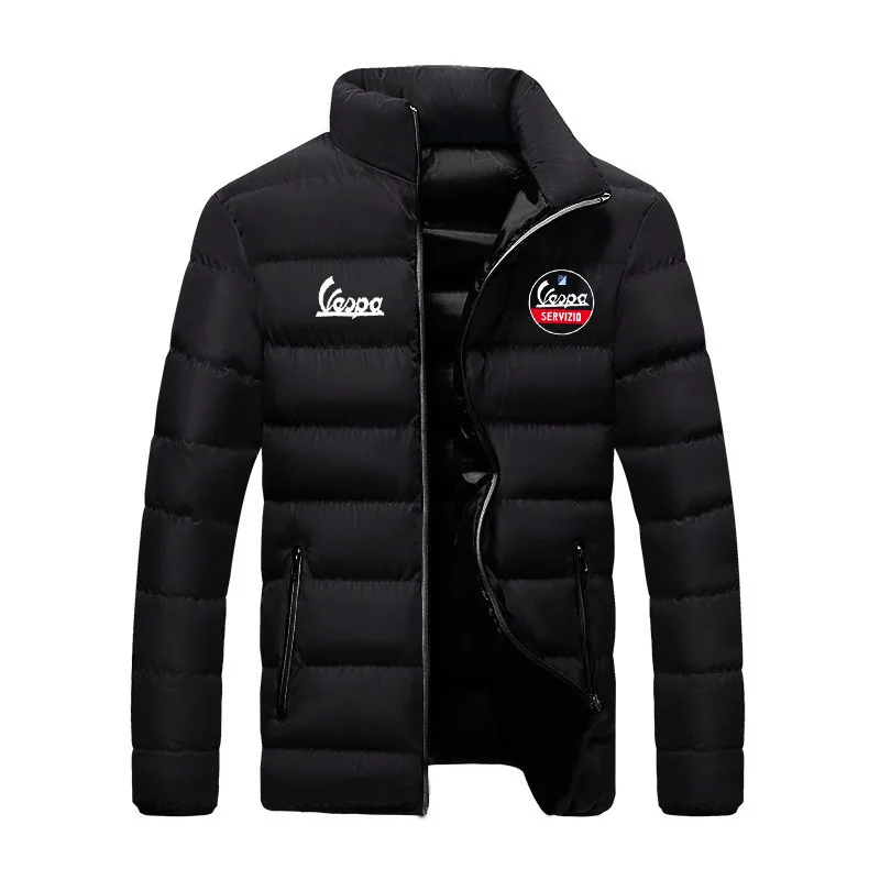 2024 Men\'s Vespa logo fashion trend zipper cotton clothing winter snow warm style men\'s brand classic Top Jacket chaqueta hombre