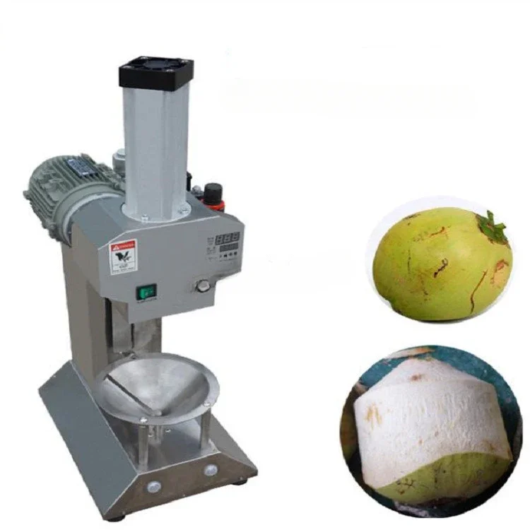 Diamond shape coconut peeling machine /Coconut trimming machine/Young coconut dehusking machine