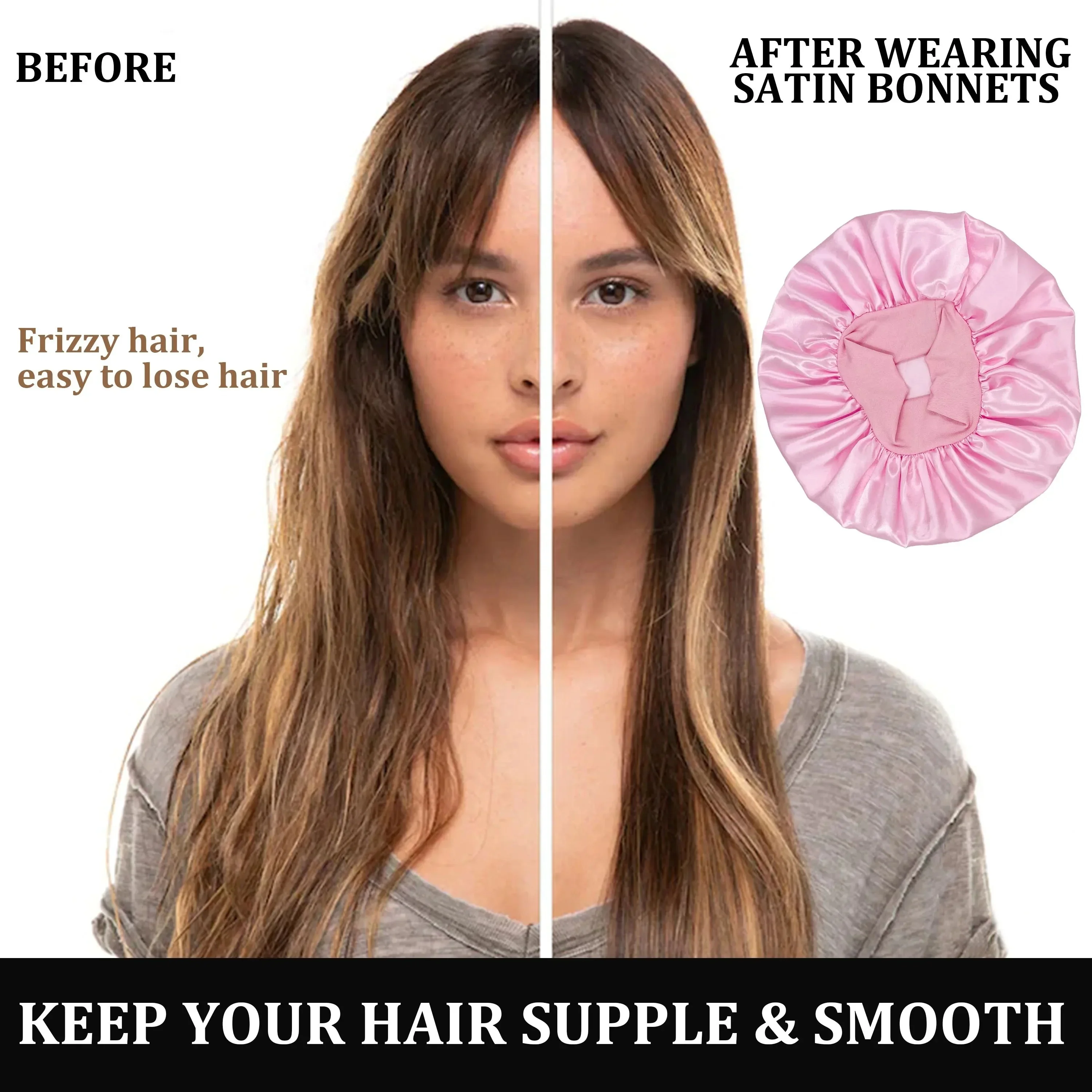 3/5/6pcs/Set Sleep Hair Styling Set Heatless Hair Curling Headband Hair Claw Clip Hair Scrunchie Hair Care Cap DIY Styling Tools