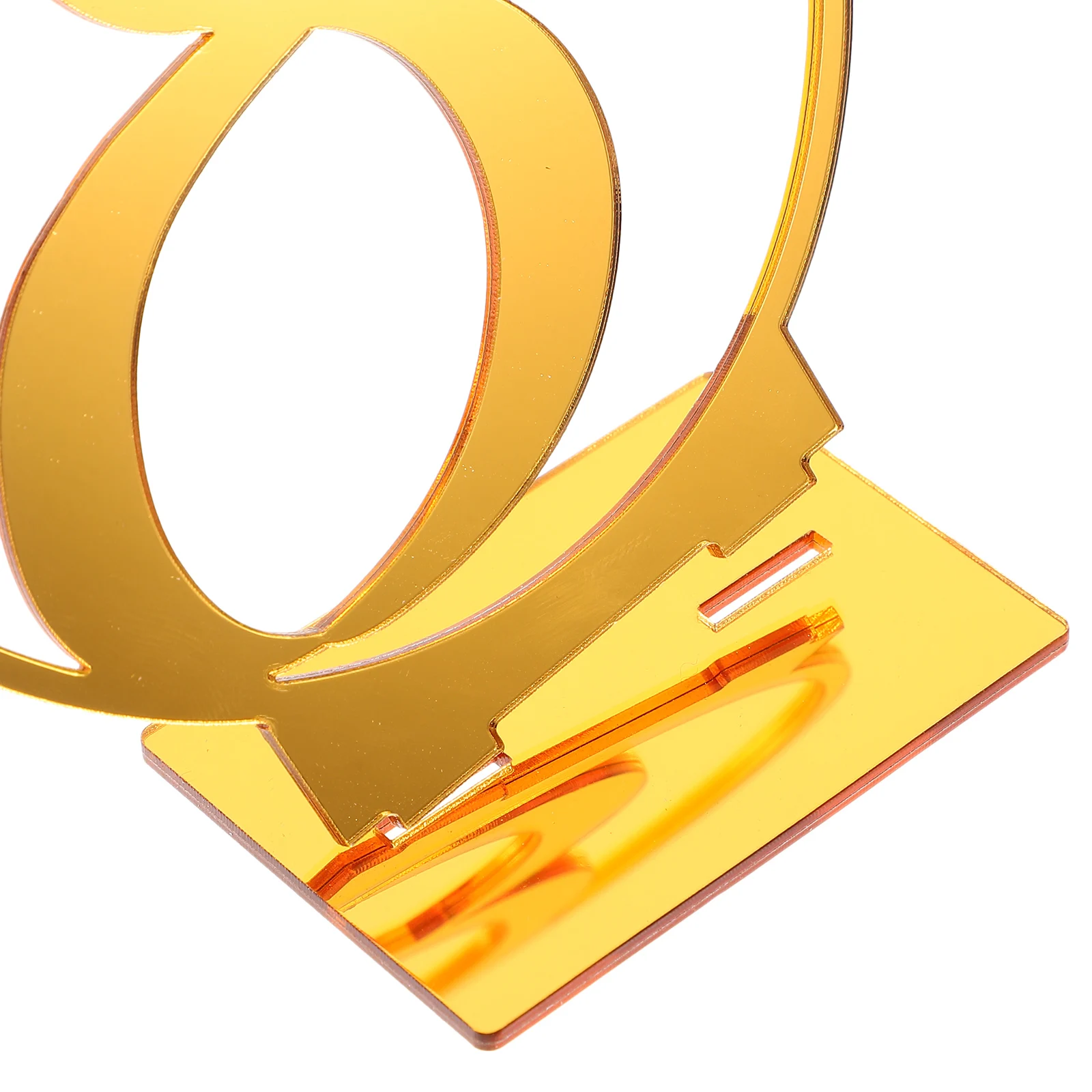 

15 Pcs Wedding Decor Table Number Plate Numbers Sign Memorandum Reserved Signs Golden for Banquet