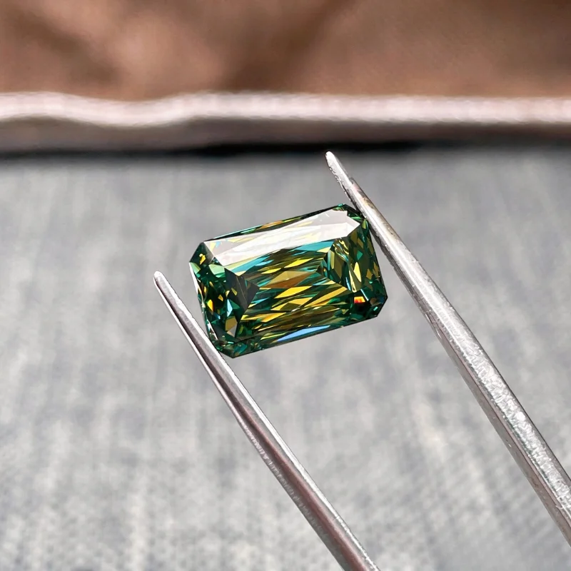 Ashoka cut Moissanite Stone 2.0CT VS1 Lab Diamonds DIY Necklace Earrings Main Materials Pass Diamond Tester with Certificate