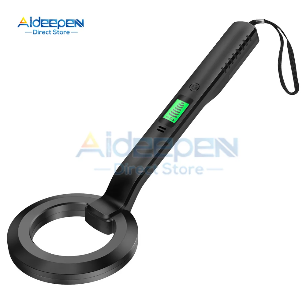 LCD Professional Metal Detector Handheld Pinpointer Alarm High Sensitivity Scanner Security Checker Gold Finder Digger 3 Modes