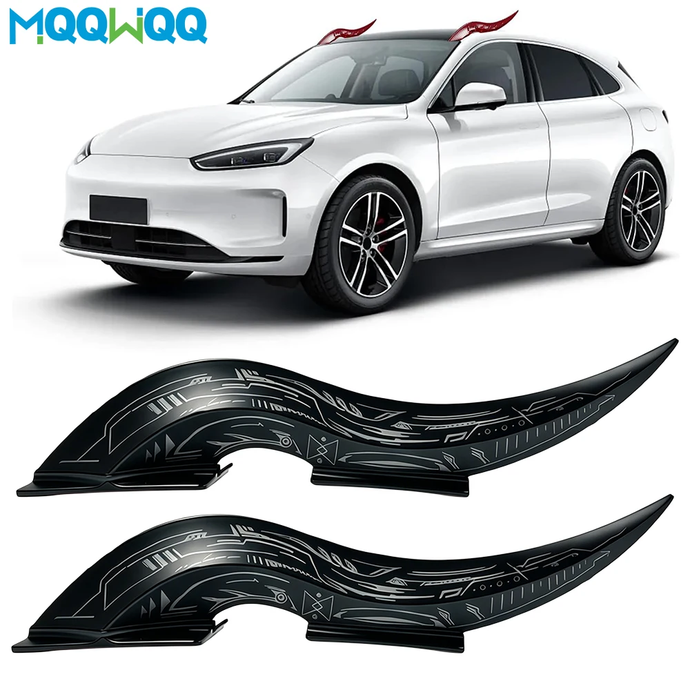 

1Set Dragon Horn Car Roof Fin LED Decoration, Waterproof Universal Vehicle Ornament, 32 Dynamic Light Effects, Touch Dimmable