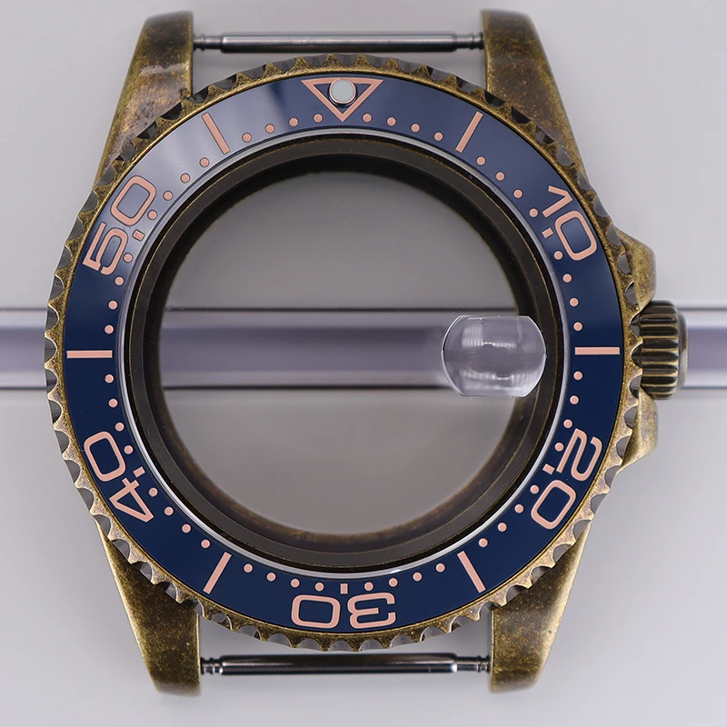 

Bronze 40mm NH35 Watch Accessory For Seiko NH35 NH36 NH34 NH38 nh70 4R36 Movement SUB Watch Case Sapphire Glass Parts 28.5mmDial